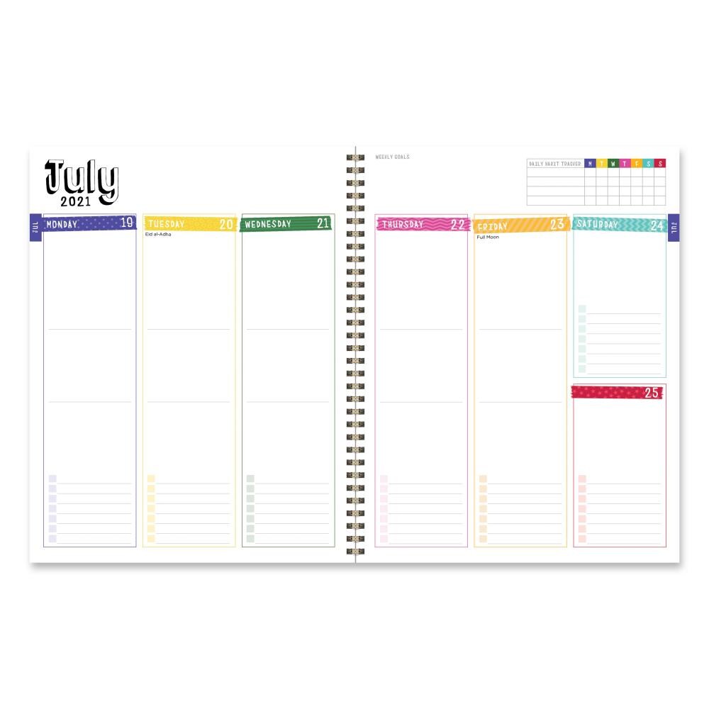 Contacts / Notes Appointment Tracker TF PUBLISHING 2021 A Year of Good Thoughts Monthly Wall Calendar Home or Office Planning Matte 12x12