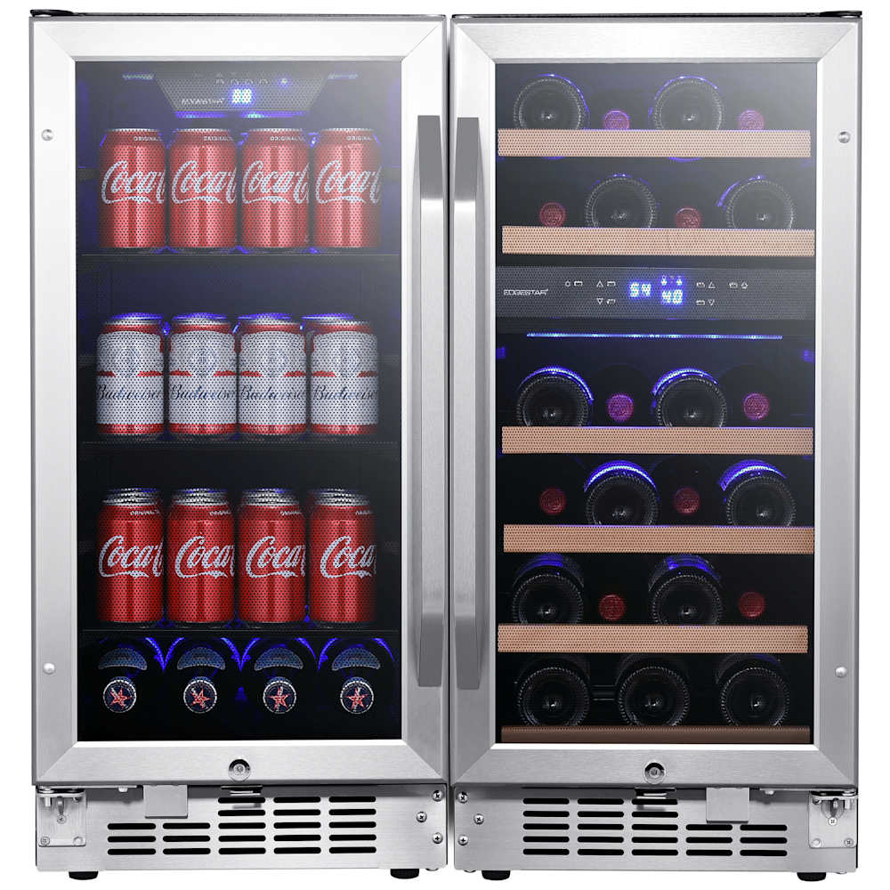 EdgeStar  CWBV80261 30 Inch Wide 26 Bottle 80 Can SidebySide Wine and Beverage Center Sansujyuku sansujyuku.com