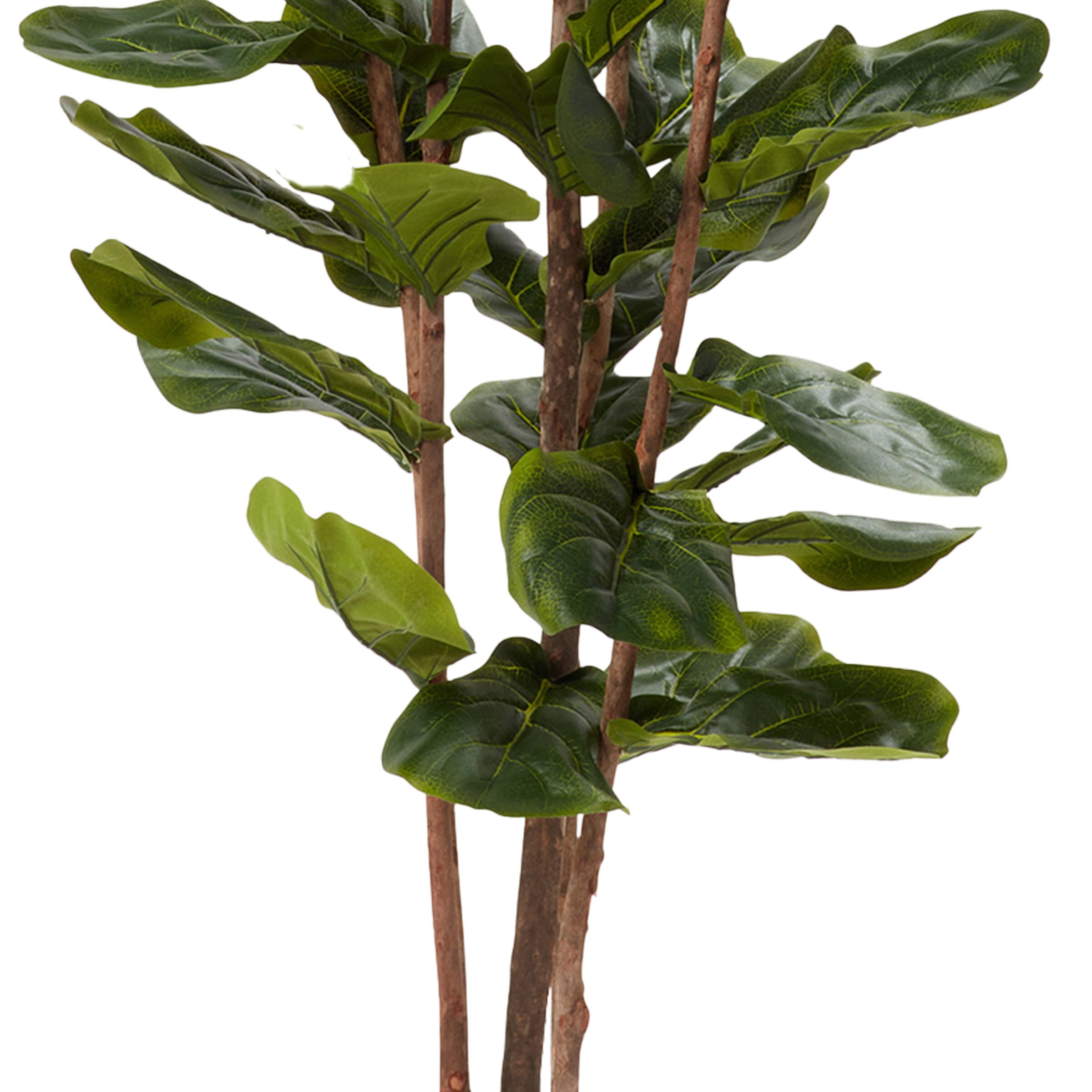 Nature Spring 72-in Green Indoor Fiddle Leaf Artificial Tree in the ...