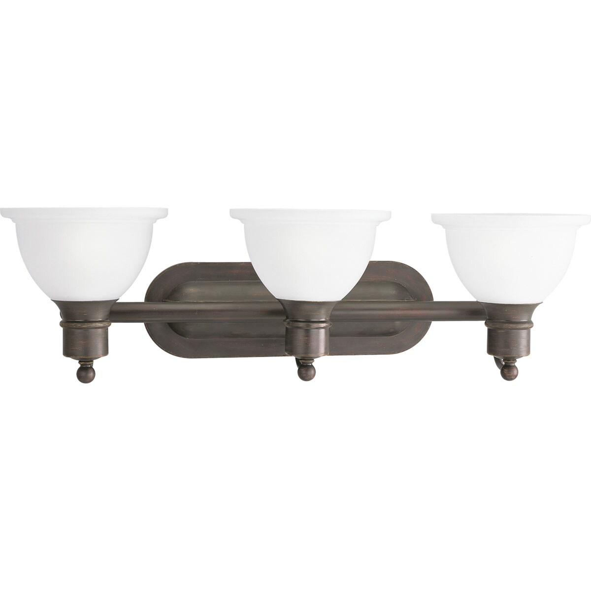 Progress Lighting P3163-20 Madison 27.5-in 3 -Light Antique Bronze Transitional Vanity light