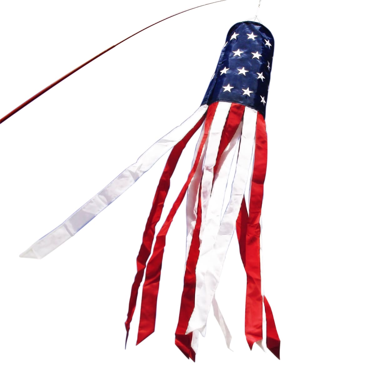 Anley A.WINDSOCK.US.3.3FT 40-in 0.5-ft W x 3.3-ft H American Embroidered Windsock