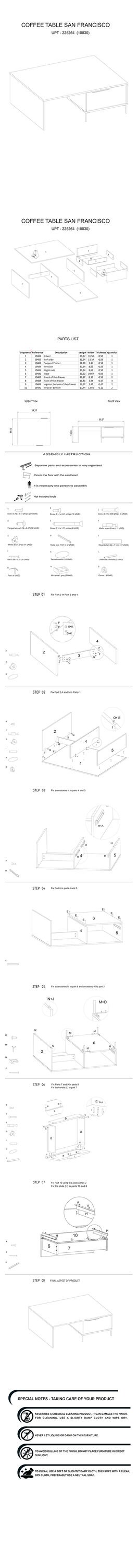 Benzara UPT-225264 Coffee-Tables - View #9
