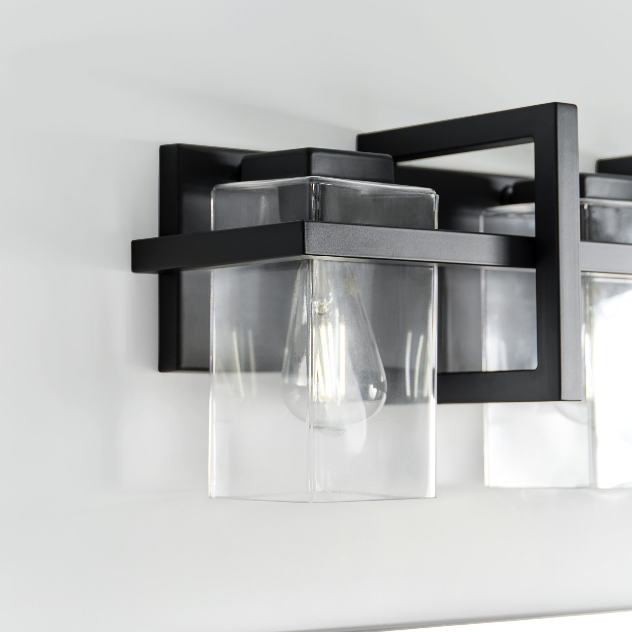 Midnight Black Steel 4-Light Dimmable Vanity Fixture