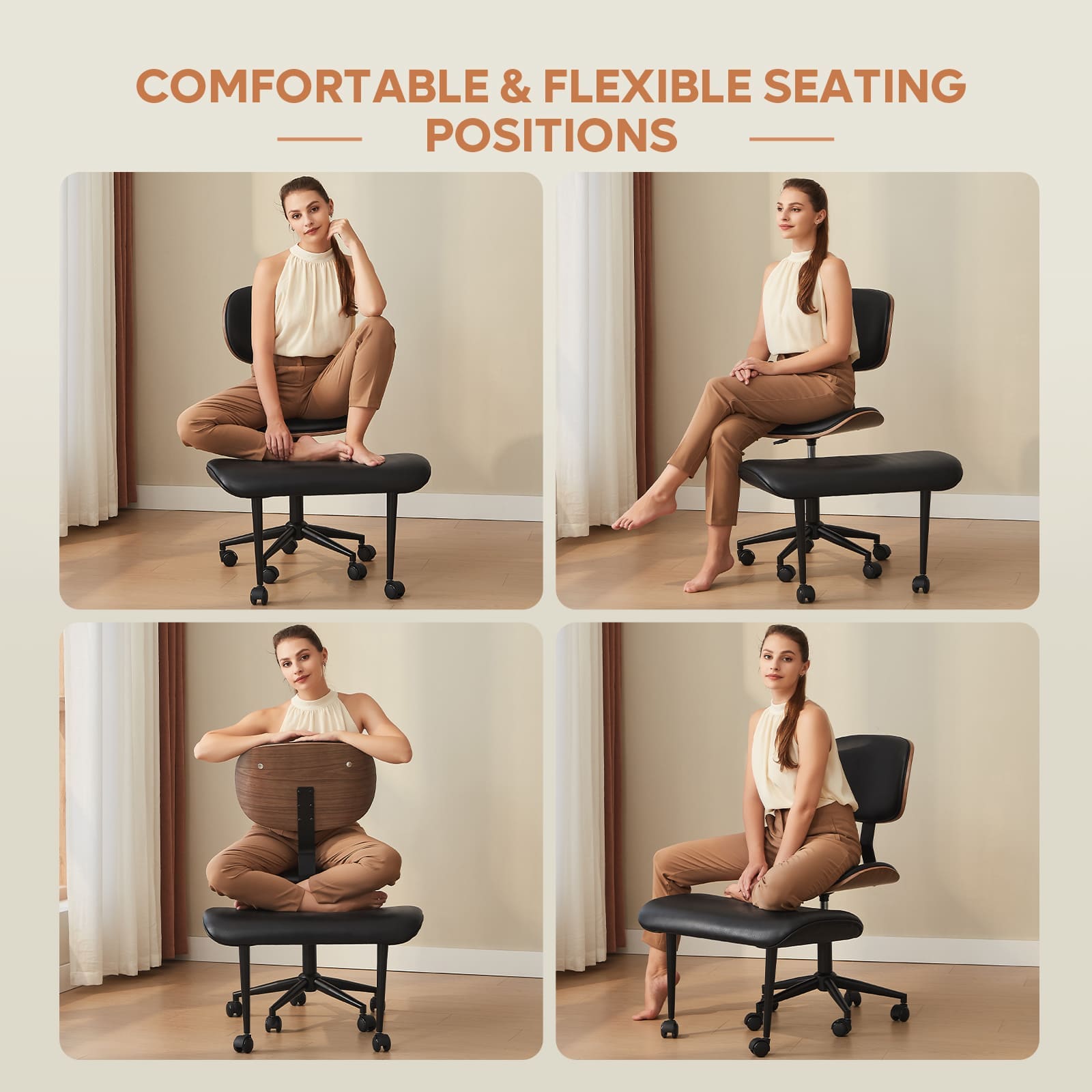 Bestier LOW-H200571G-BLK Office-Chairs - View #7
