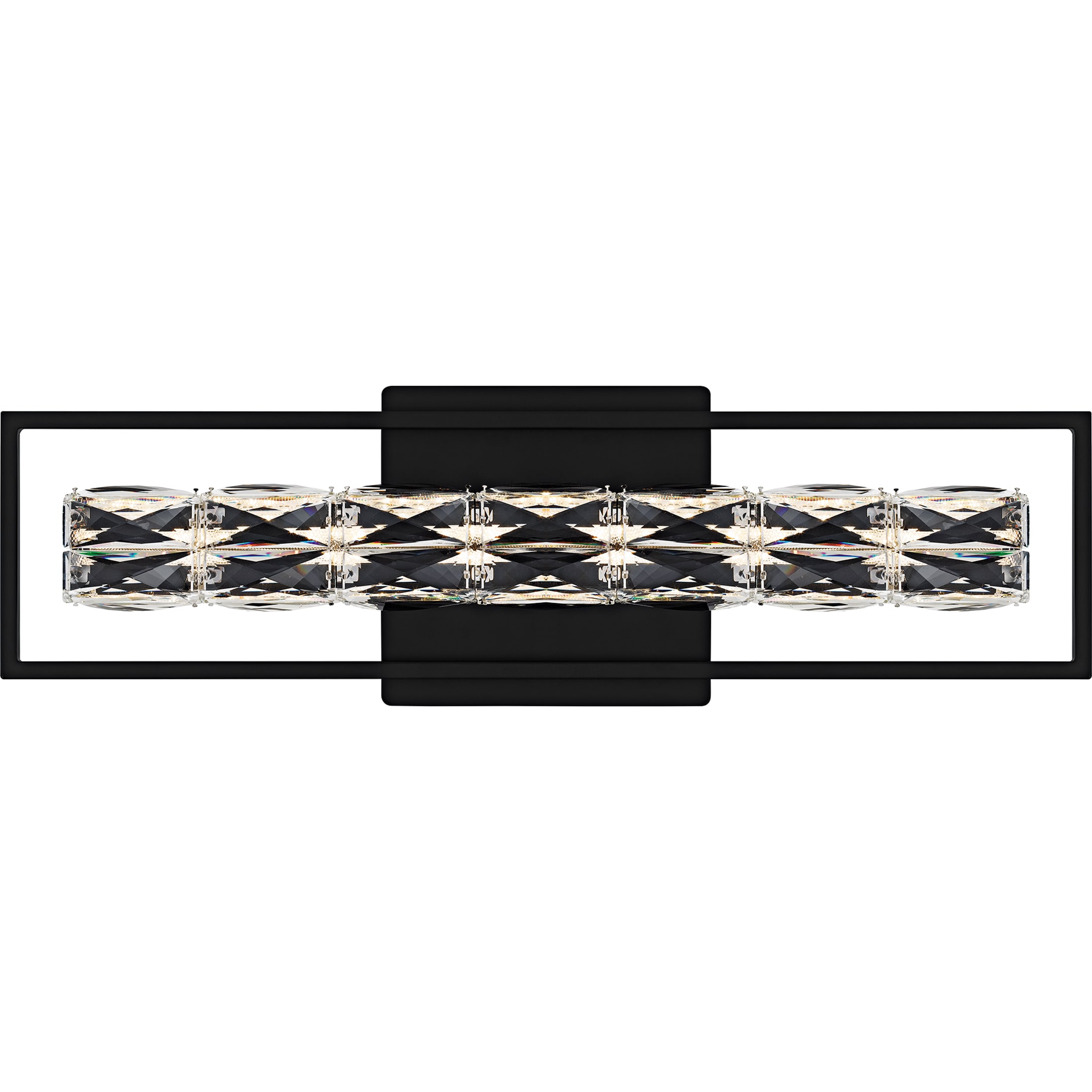 Quoizel - Dazzle 24-in 1 Light Matte Black Integrated LED Glam Bathroom Vanity light bar