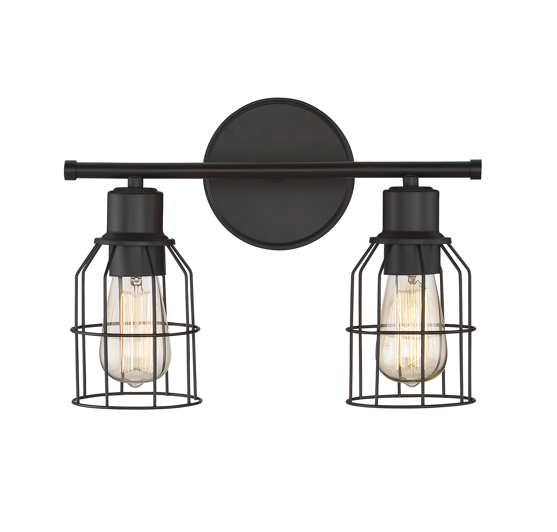 Meridian Lite Trends M80003ORB Meridian 15-in 2 -Light Oil-rubbed Bronze Farmhouse Vanity light