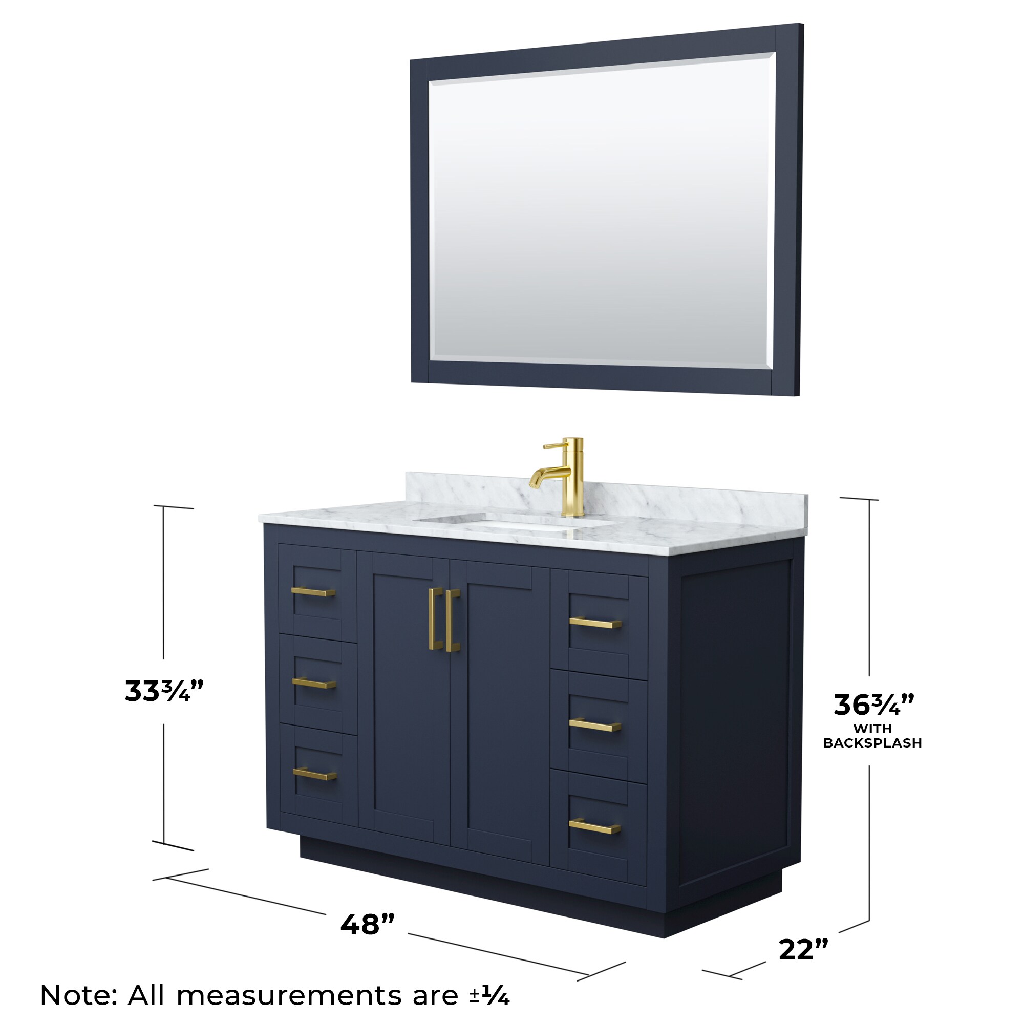 Wyndham Collection WCF292948SBLCMUNSM46 Bath-Vanity-Combo - View #6