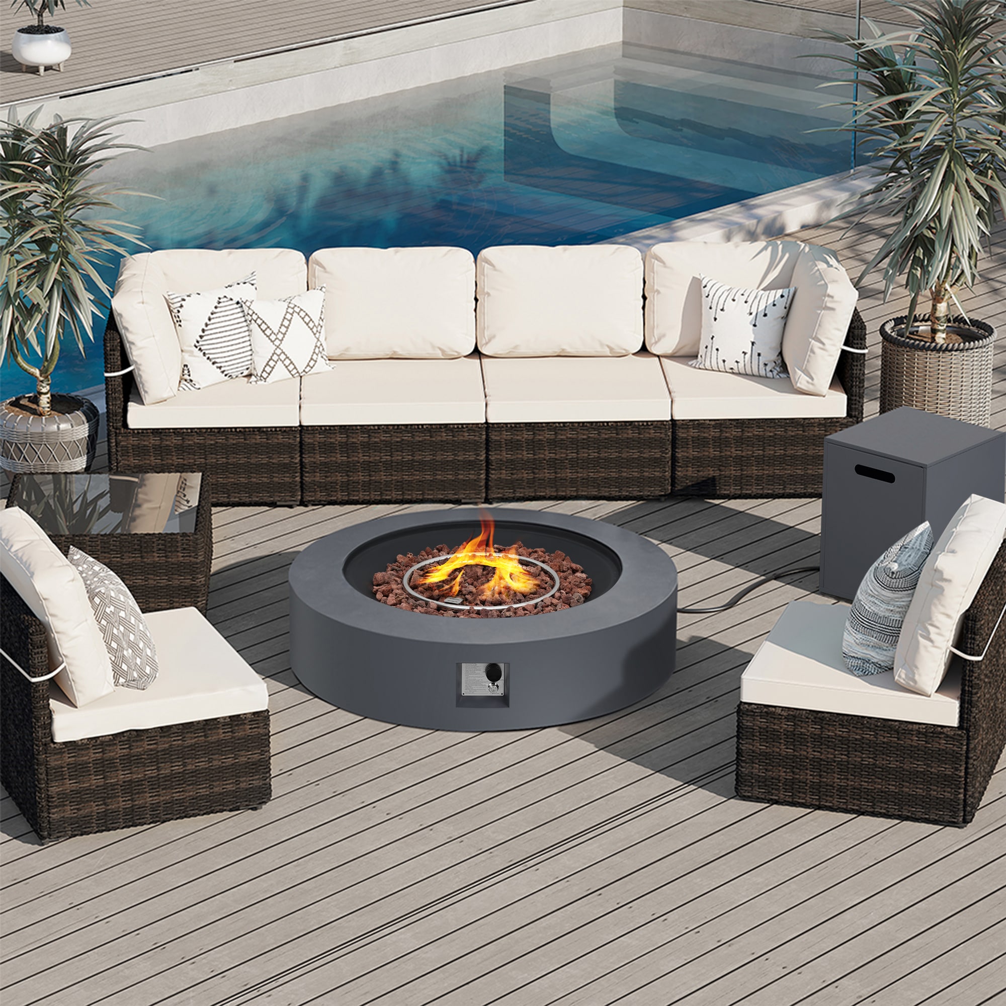 Patio Watcher 42T-DG-W Outdoor-Gas-Firepits - View #2