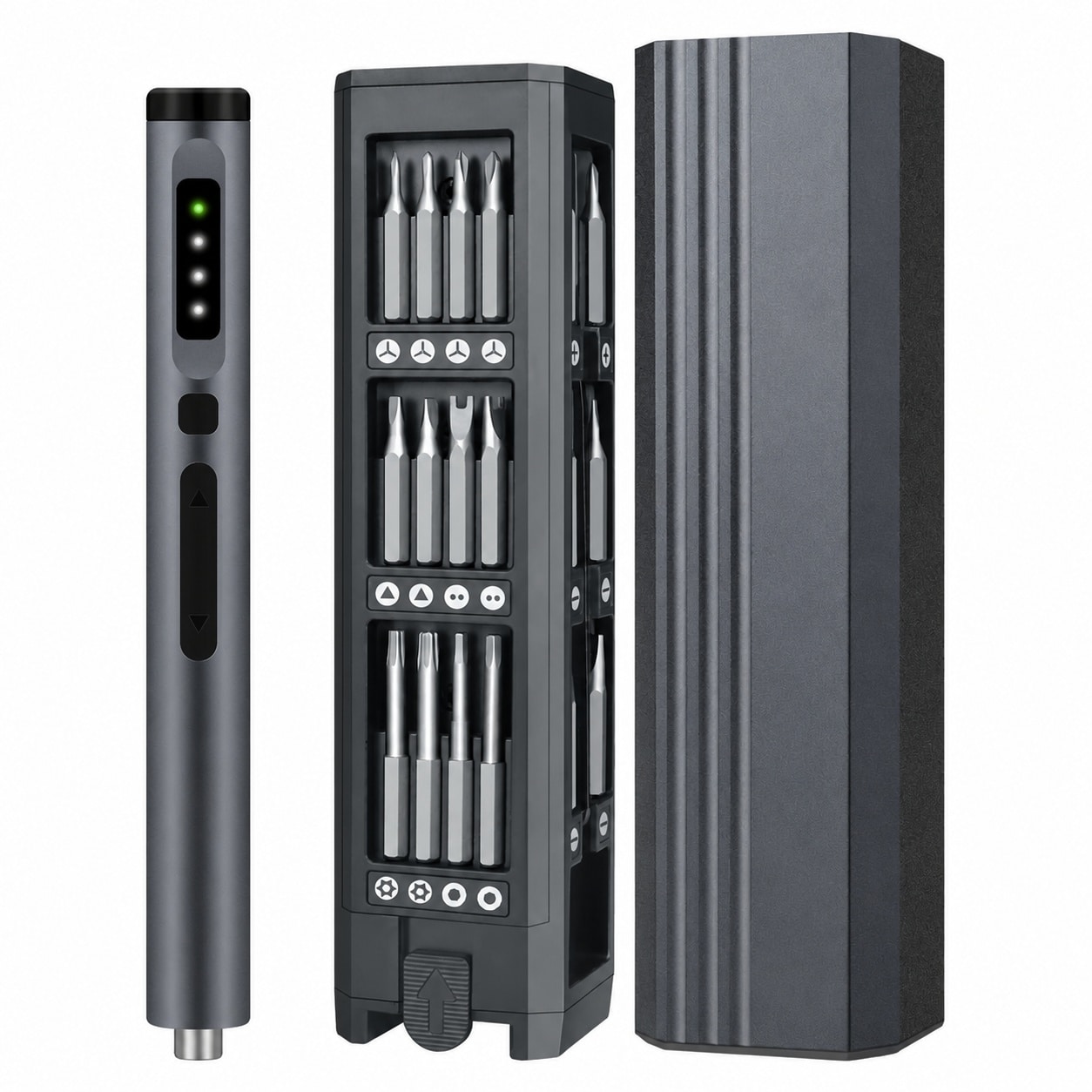 Linder Group Inc Precision Electric Screwdriver Set 50 in 1 Kit Adjustable Torque Magnetic Storage USB Charging Cordless Repair Tool Kit for Electronics Laptop #L3OF3AAR