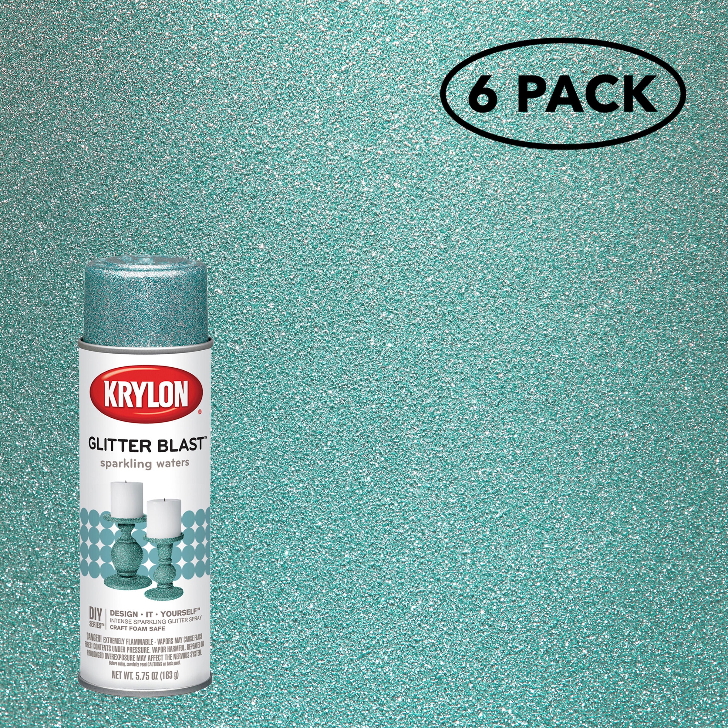 Krylon K03804A00 Glitter Blast Glitter Spray Paint for Craft Projects,  Diamond Dust, 5.75 oz Diamond Dust