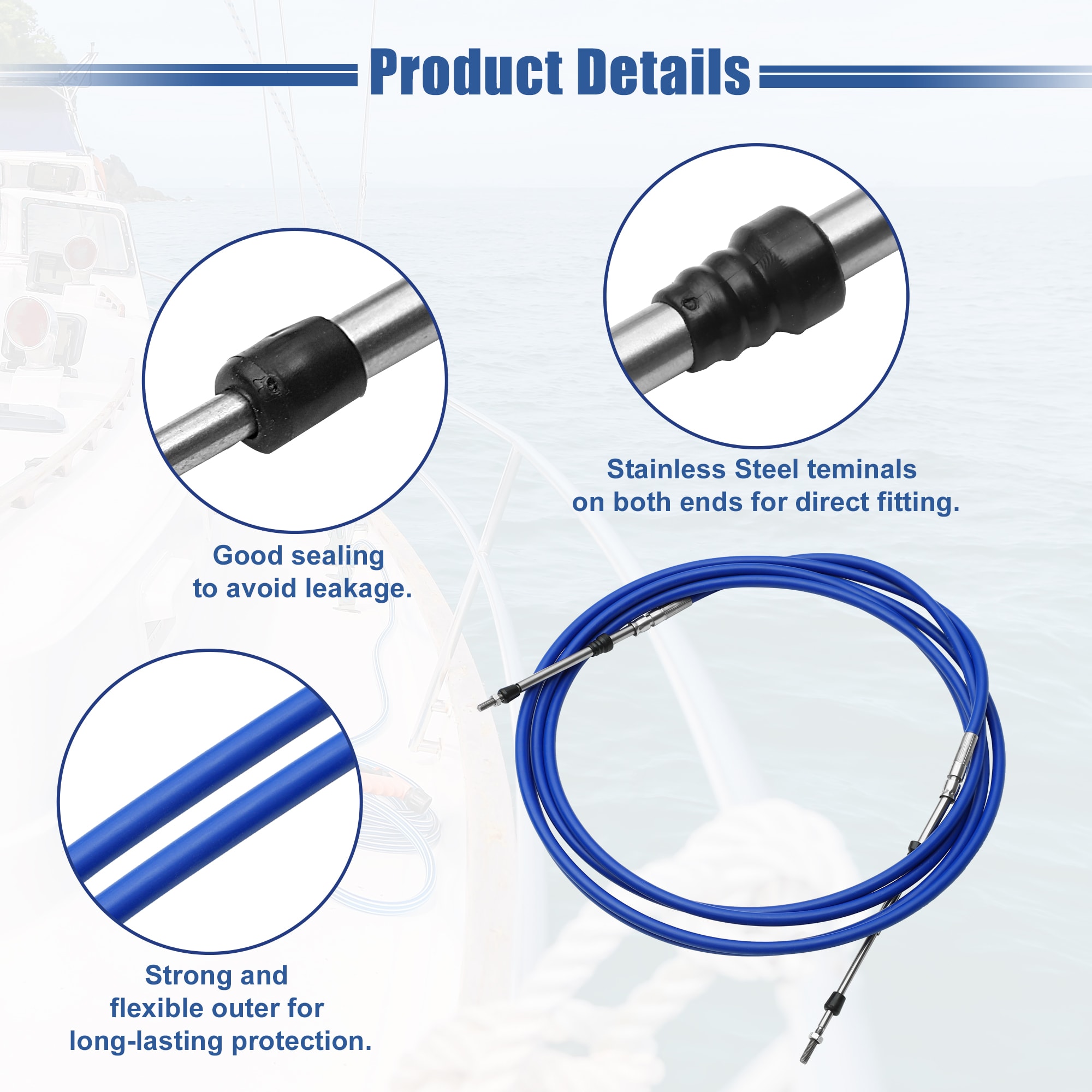 Unique Bargains S25122900UX3867 Boat-Control-Cables - View #6