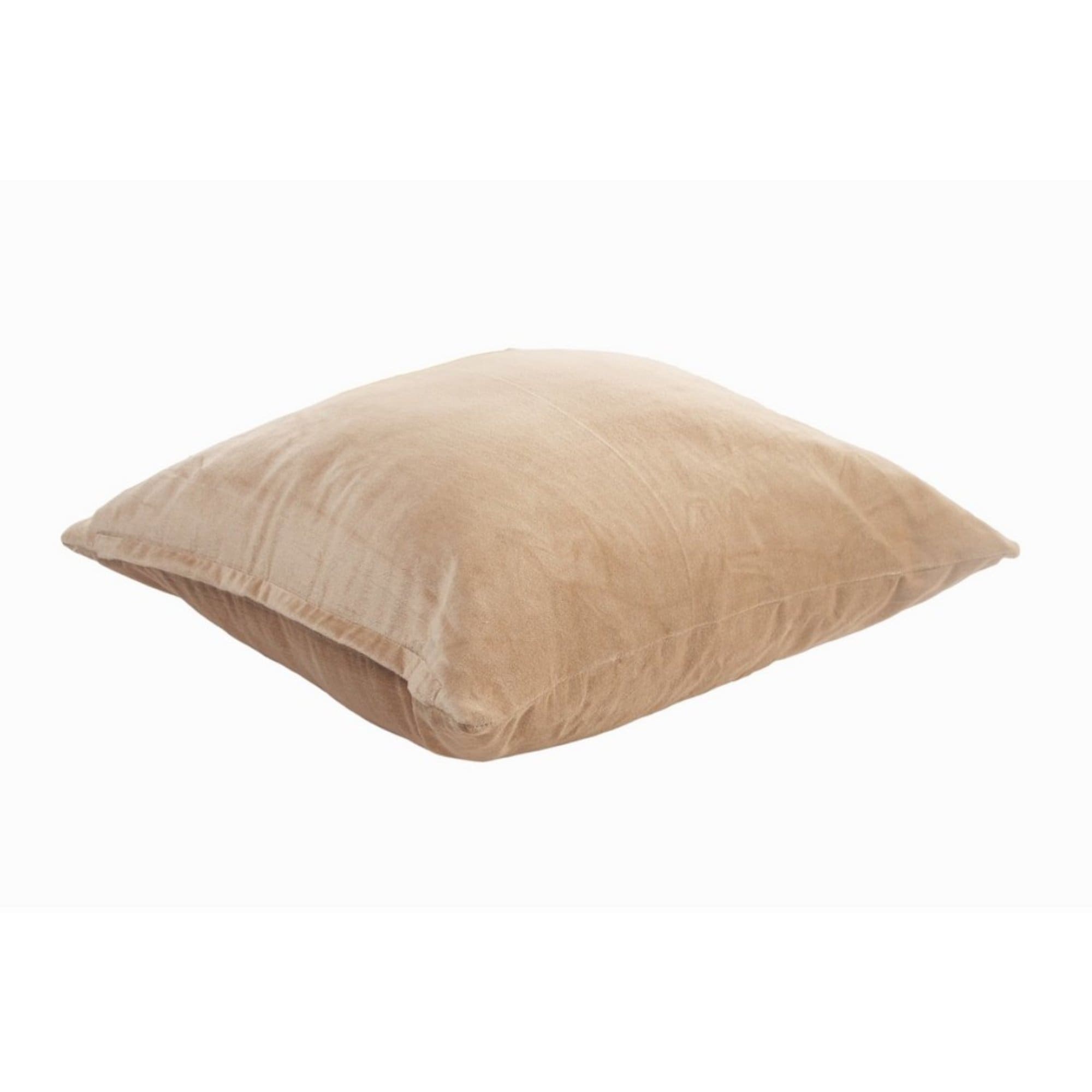 Pine Green Velvet Cotton 20" Square Throw Pillow