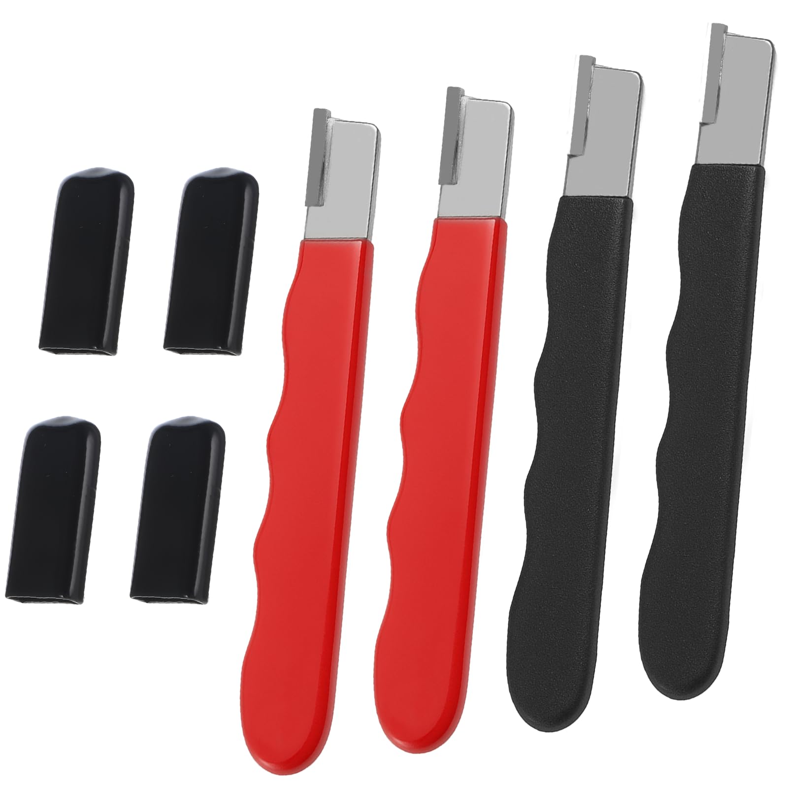 Ahfiwaso 4 pack garden tool sharpener tungsten steel blade sharpener for pruning shears hedge shears sickle scissors knives multipurpose sharpening tool