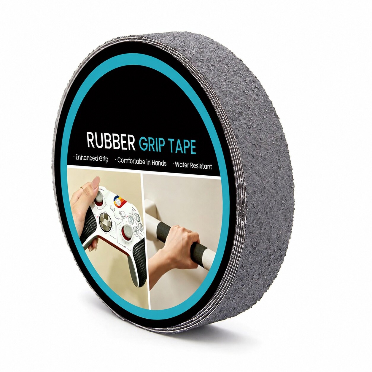 Afoxsos Rubber Anti Slip Grip Tape for Swimming Pool Indoor Outdoor Waterproof Textured Rubber Surface Non Slip Safety Tape for Barefoot Comfort #LAF0822FA0496
