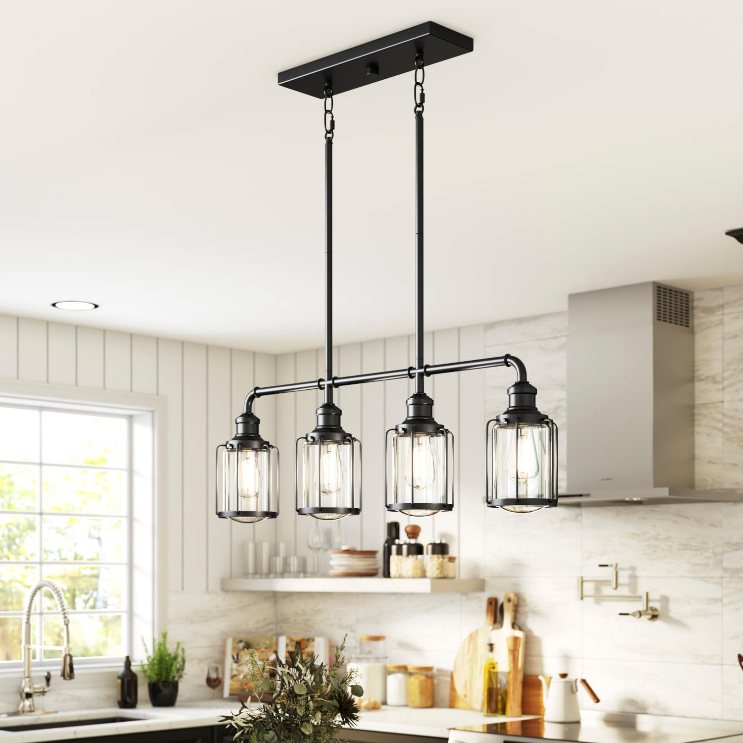 Lowes kitchen deals flush mount lighting