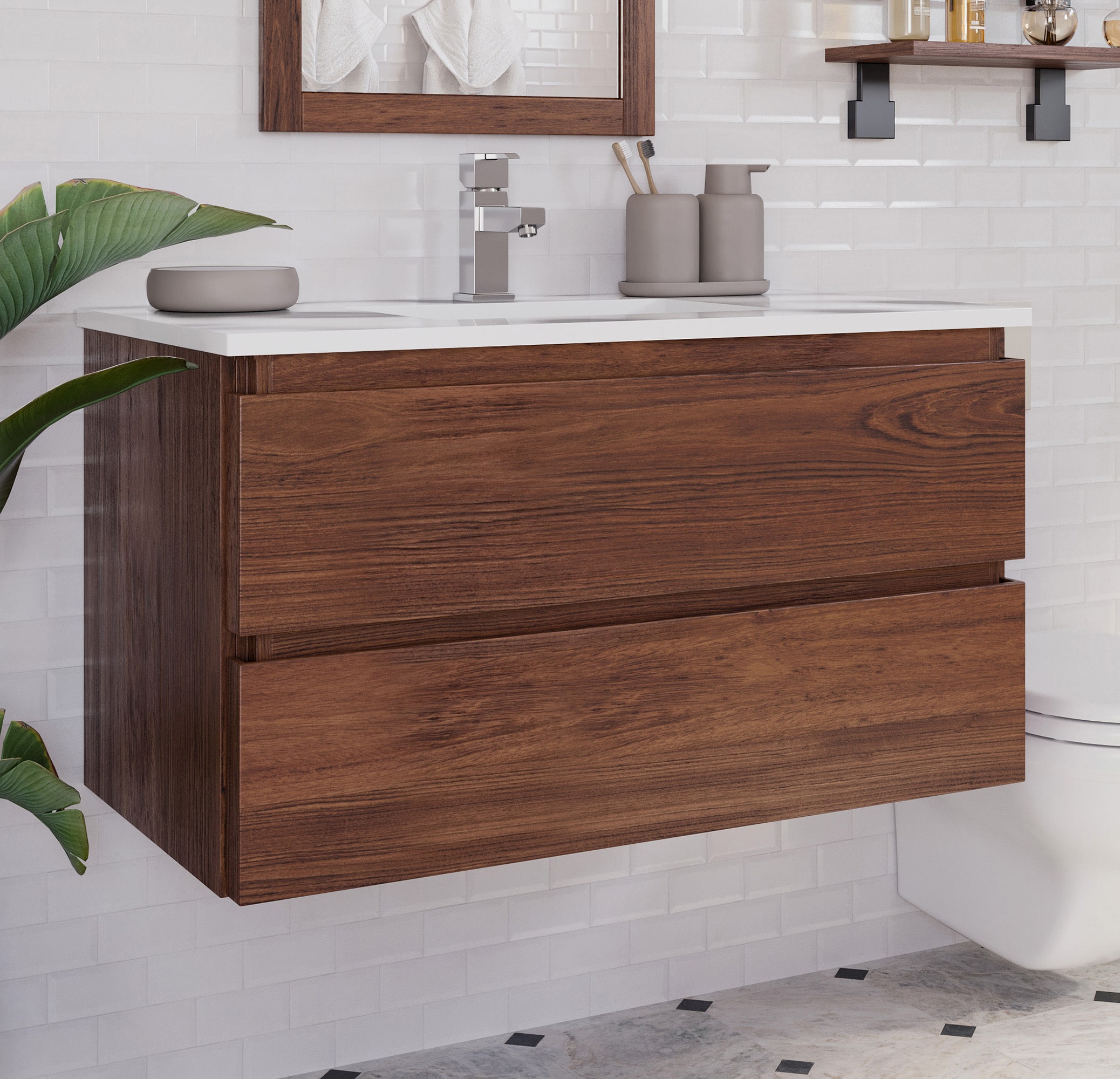 Fresca FCB3136WWAL-CWH-U Bath-Vanity-Combo - View #15