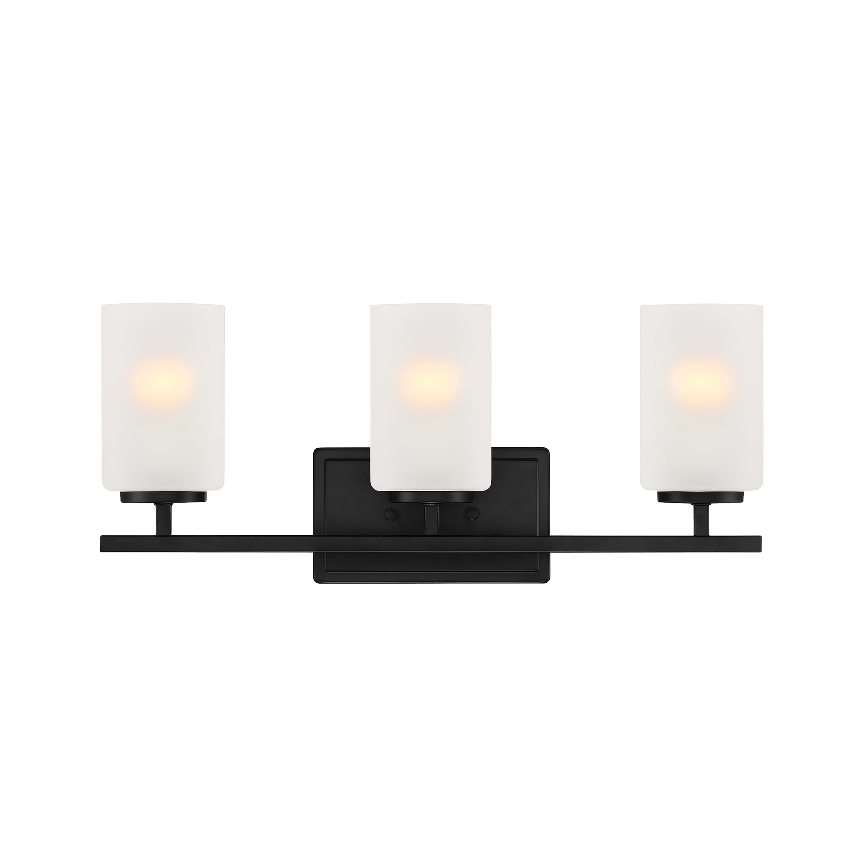 Matte Black 21" Modern Bathroom Vanity Light