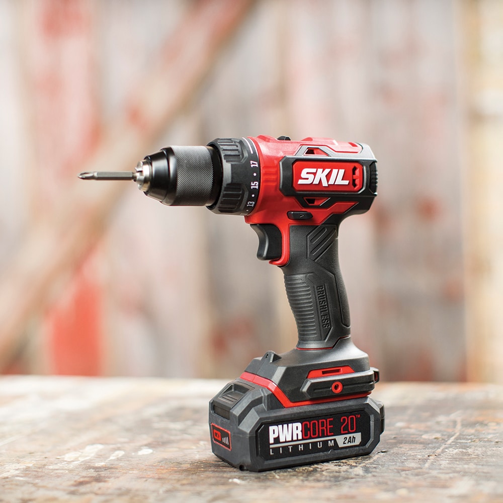 SKIL 2-Tool Brushless Power Tool Combo Kit Case (Li-ion Batteries Included  and Charger Included) in the Power Tool Combo Kits department at