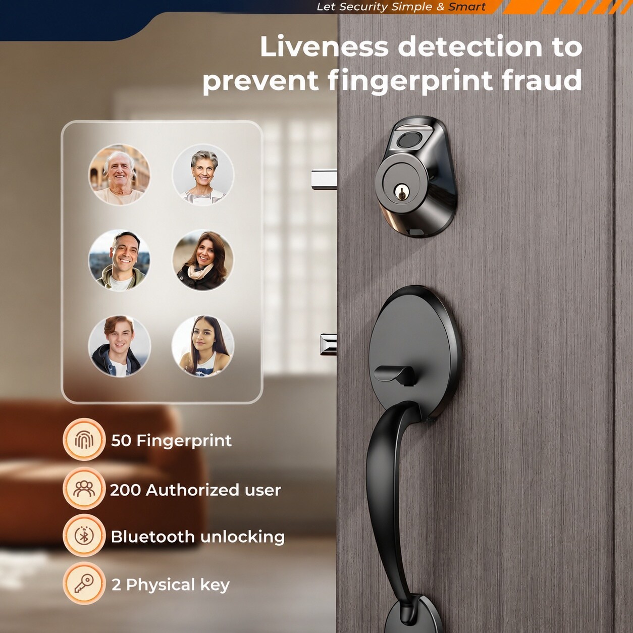 Adrinfly LAD0818D222 Door-Deadbolts - View #3