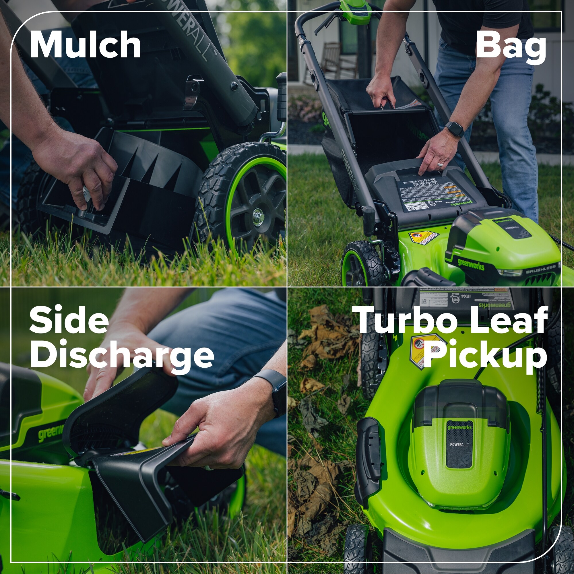 Greenworks MO48L521 Cordless-Elec-Push-Mowers - View #7