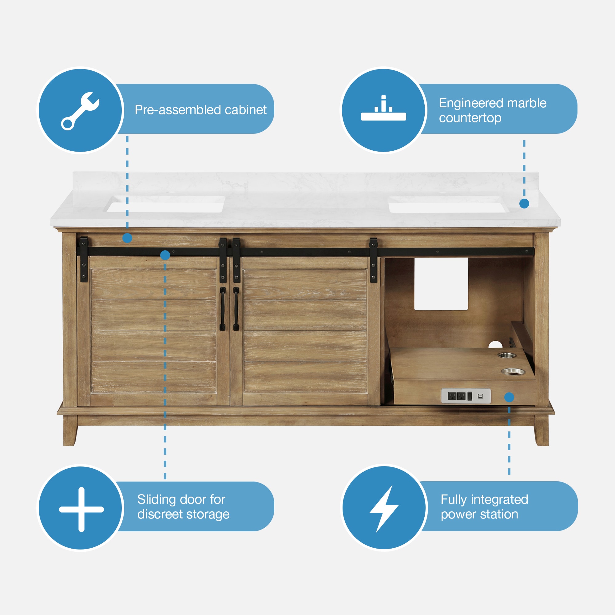 OVE Decors 15VVAR-EDEN72-122 Bath-Vanity-Combo - View #7