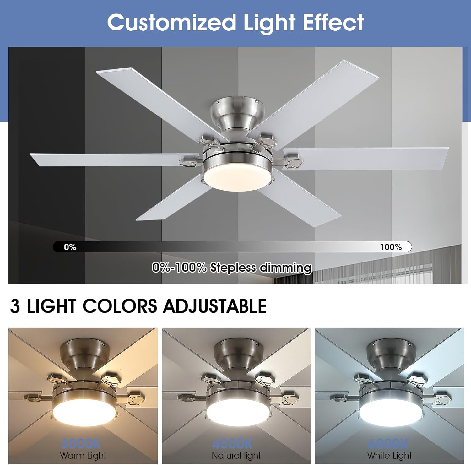 Kviflon LS8900-52NK Ceiling-Fans - View #3