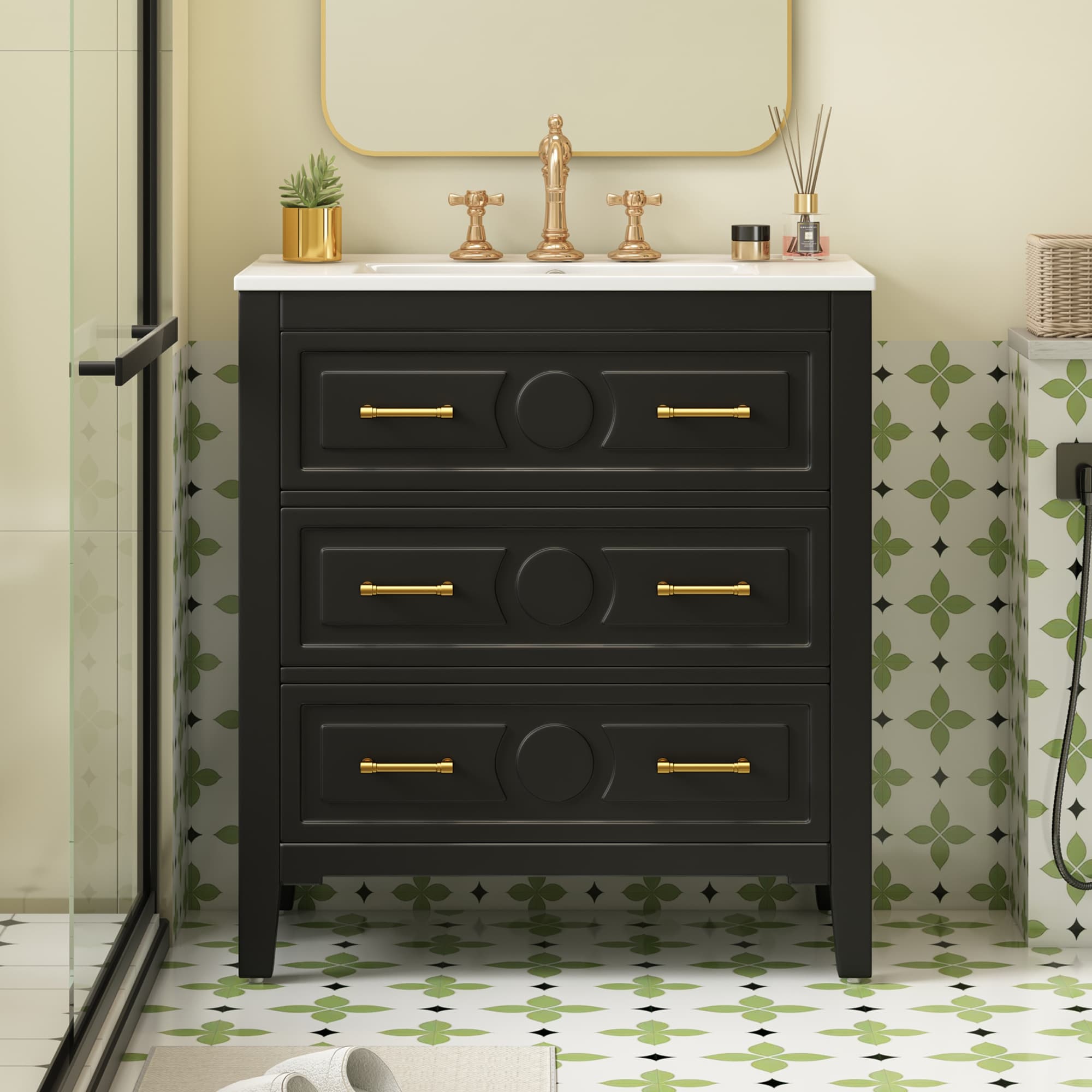 Iseryn YSG209BP246 Bath-Vanity-Combo - View #9