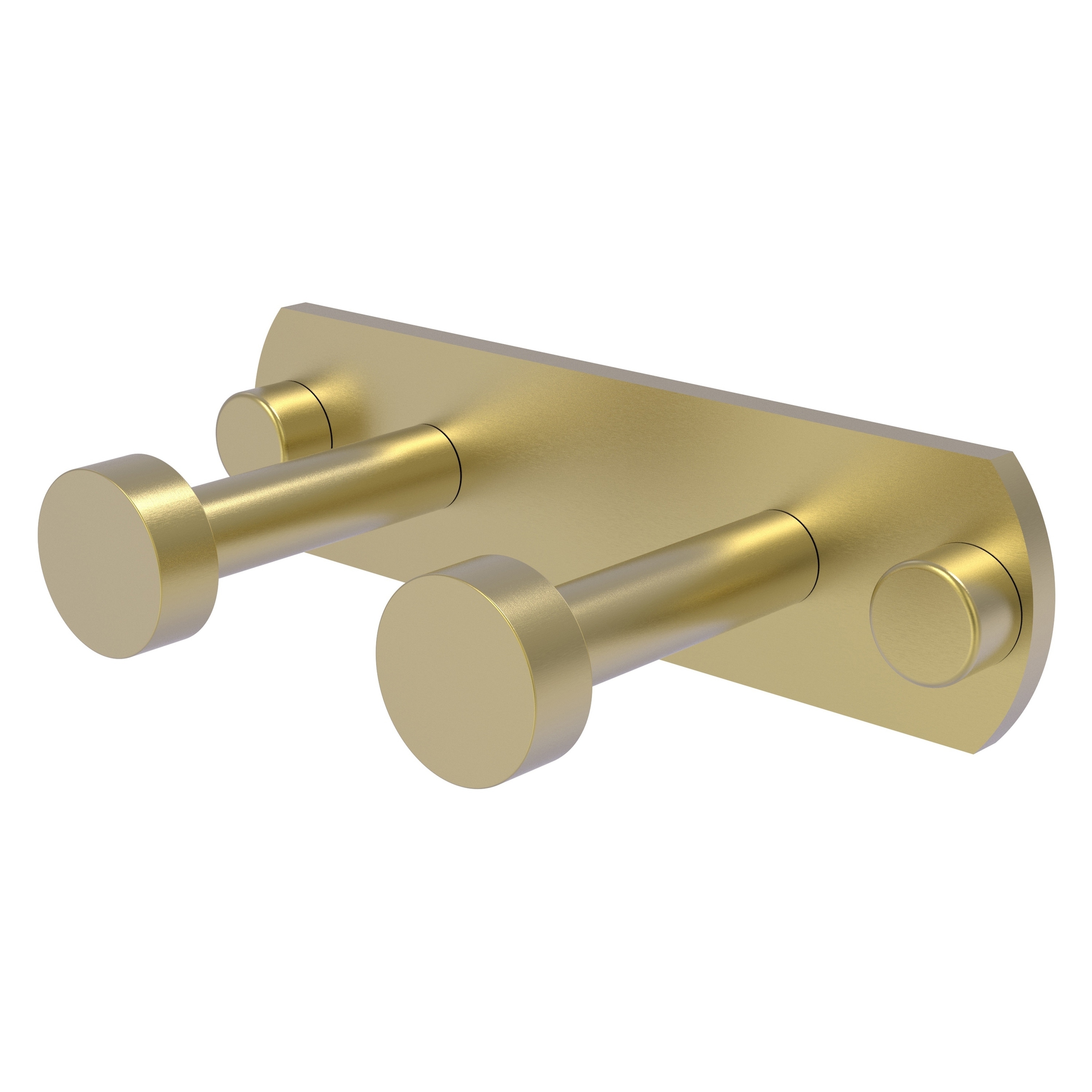 Allied Brass FR-20-2-SBR Fresno Satin Brass Double -Hook Wall mount Towel Hook