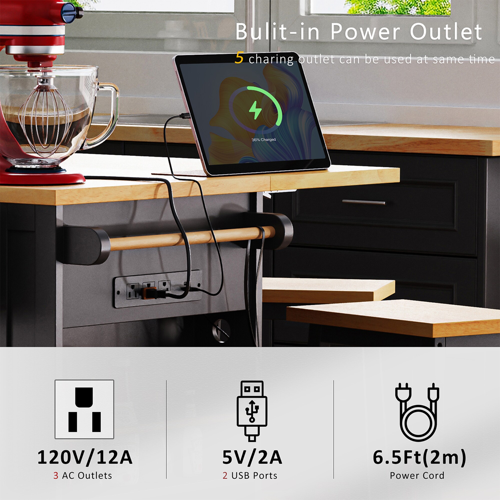 SINOFURN SYB260050BK Kitchen-Furniture - View #9