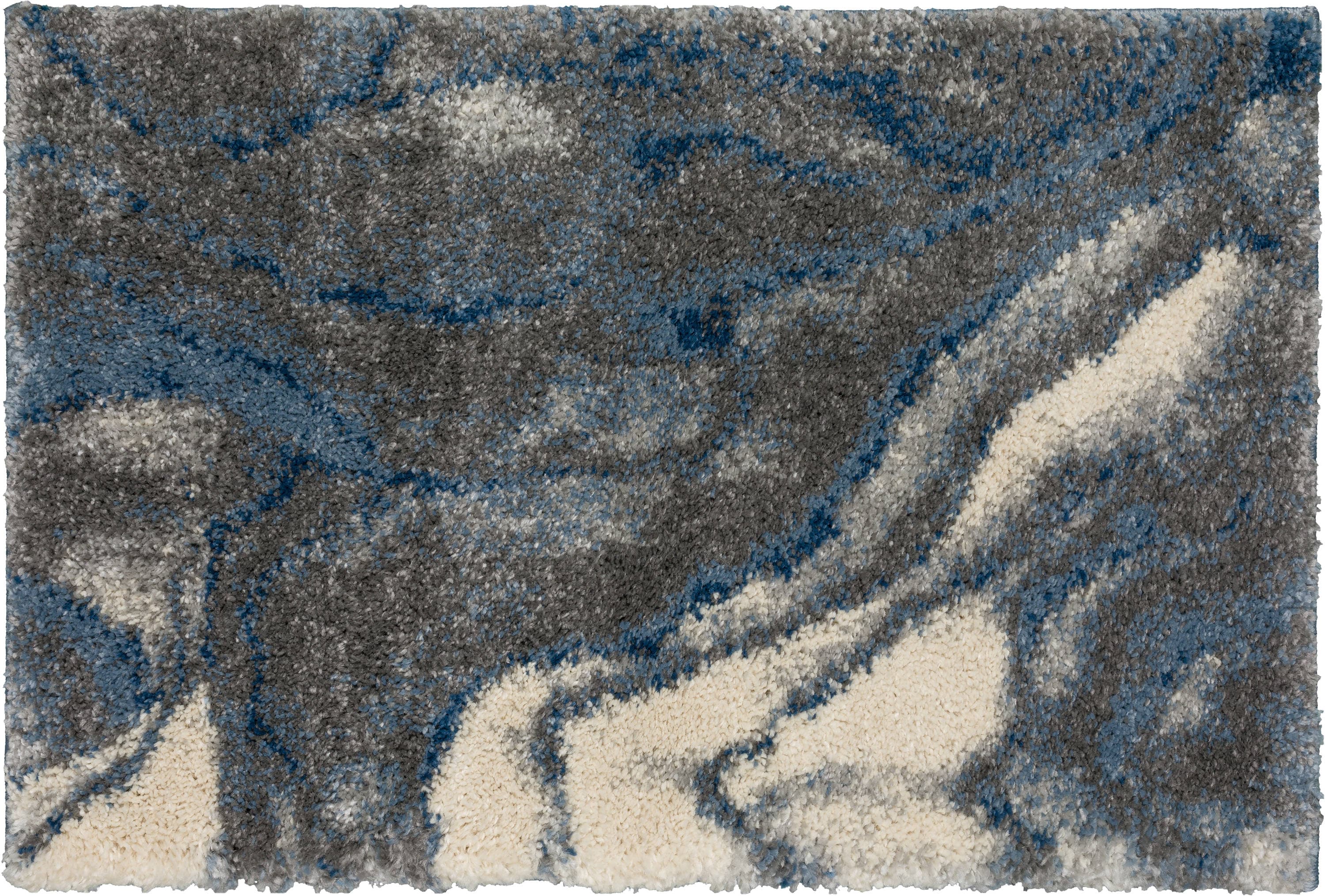 Addison Rugs ABK35GR20X30 Barkley 2 x 3 (ft) Polypropylene Grey Rectangular Indoor Geode Bohemian/Eclectic Throw rug