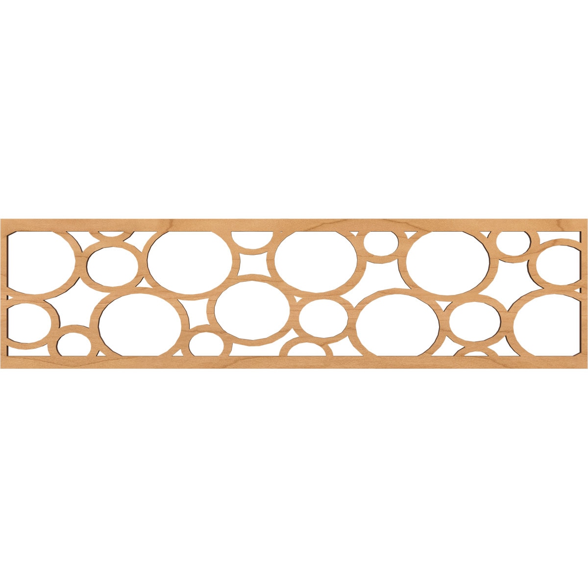 Ekena Millwork MLDB12X47HEMMA Hemingway Fretwork Flat Trim 13-in x 3.92-ft Maple Brown Unfinished 2156963 Pierced Wall Panel Moulding