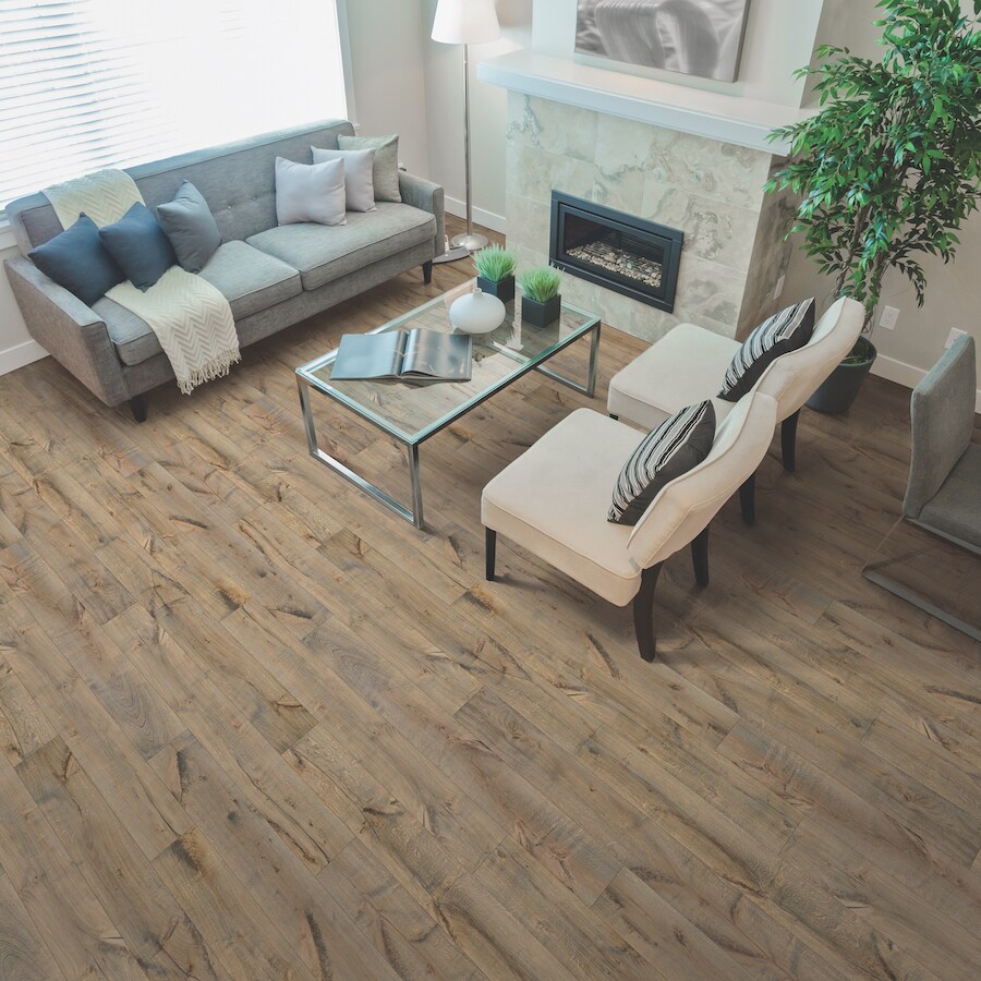 natural floors Vintage Traditions Prefinished Smoked Oak Oak Distressed Engineered Hardwood Flooring Sample