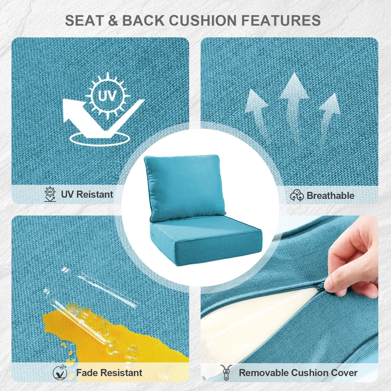 Pocassy PJZBDJH006-7AAA Patio-Furniture-Cushions - View #8