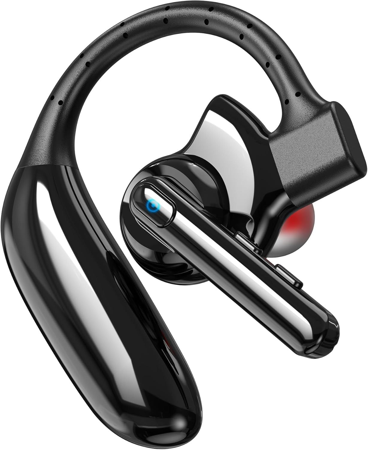 BEARSOLIM Bluetooth 5.4 Noise Canceling Headset 28H Playtime Hands-Free Single Ear Headphone