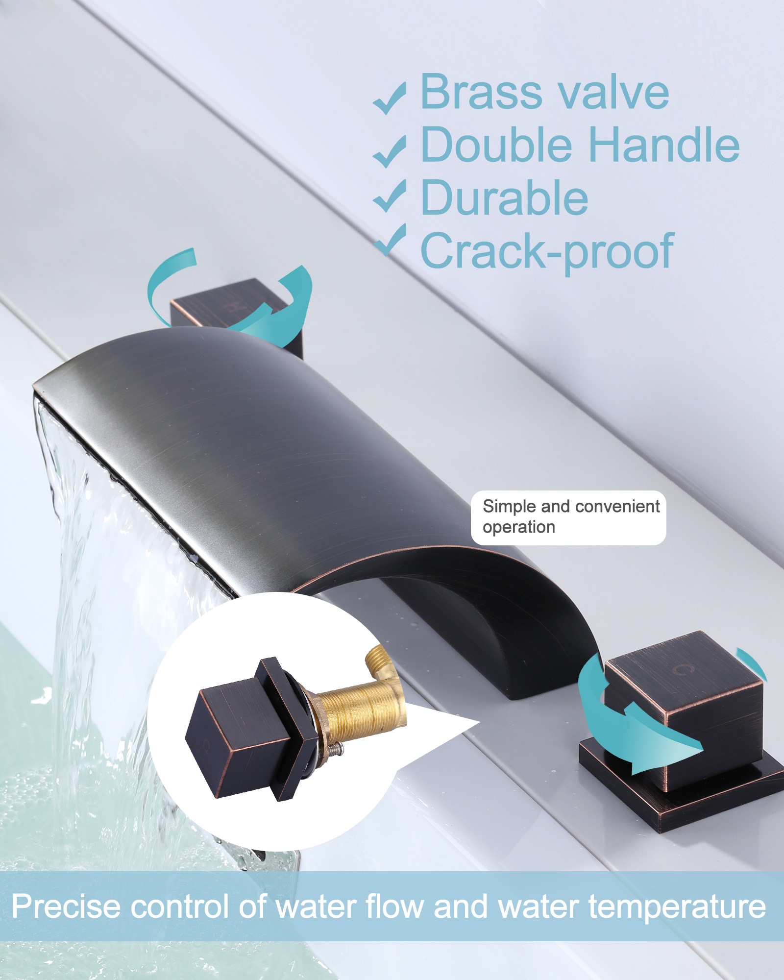 WOWOW 3080600RB Roman-Tub-Faucets - View #4