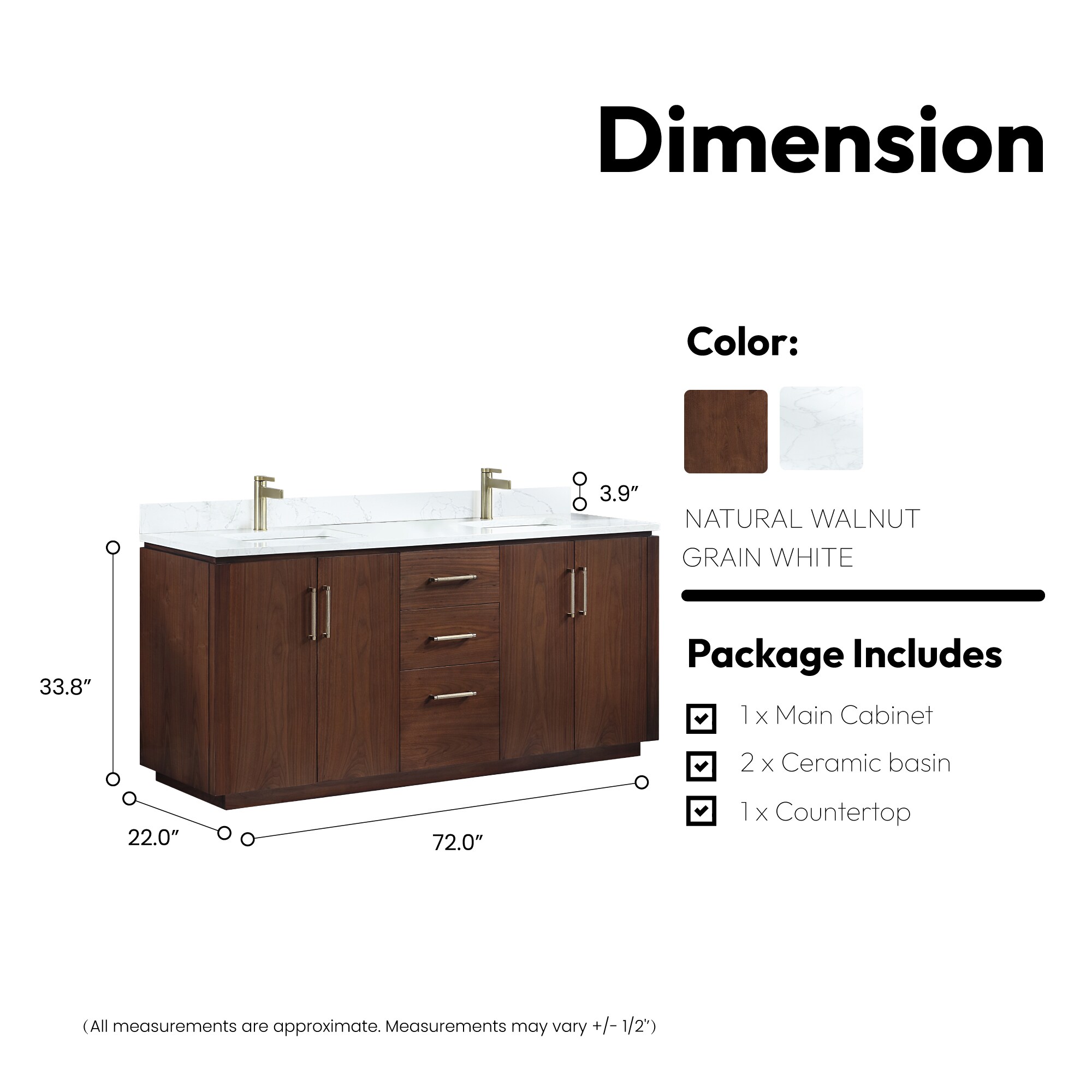 Vinnova 705772-NW-GW-NM Bath-Vanity-Combo - View #3