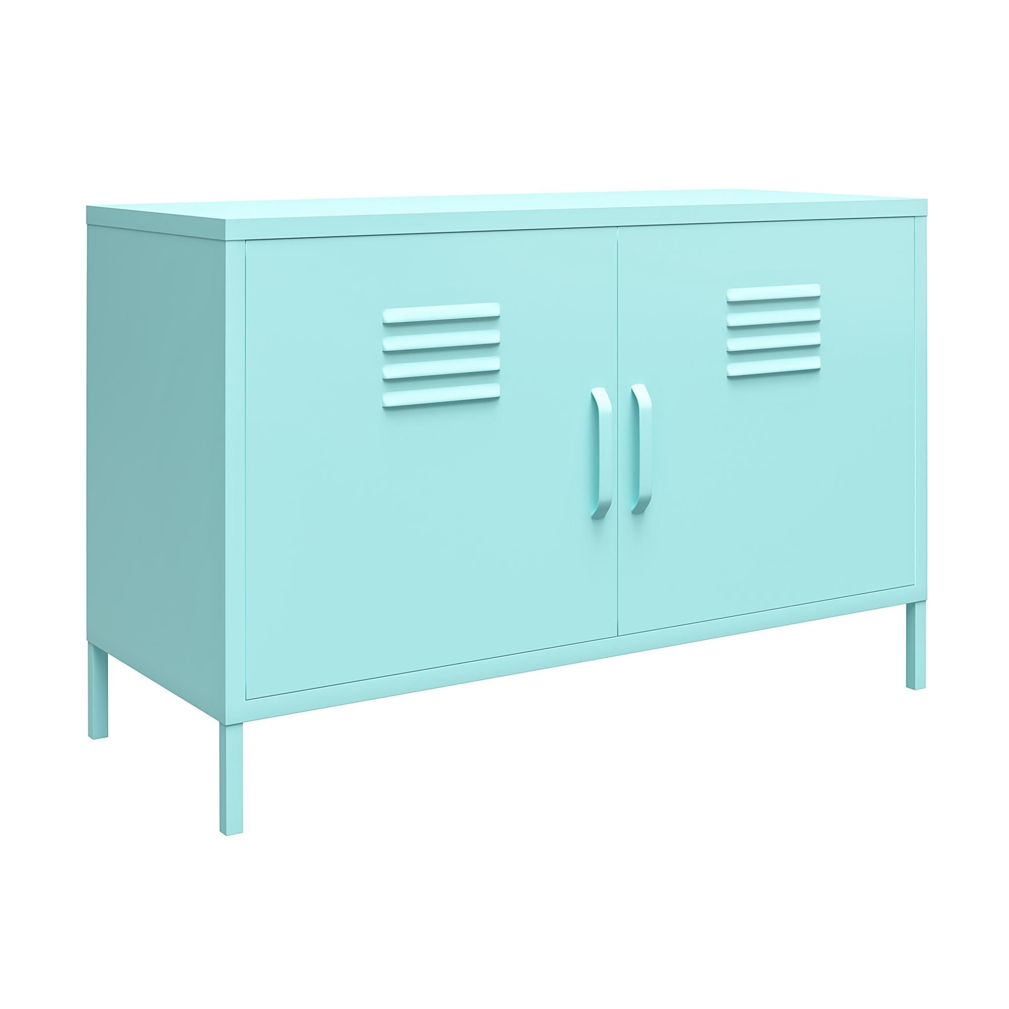 Spearmint 44'' Metal Locker Accent Cabinet with Adjustable Shelving