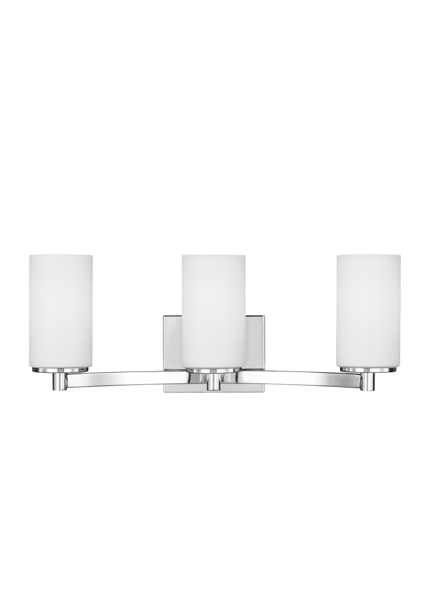 Generation Lighting 4439103EN3-05 Hettinger 20.5-in 3 -Light Polished Chrome Transitional Vanity light