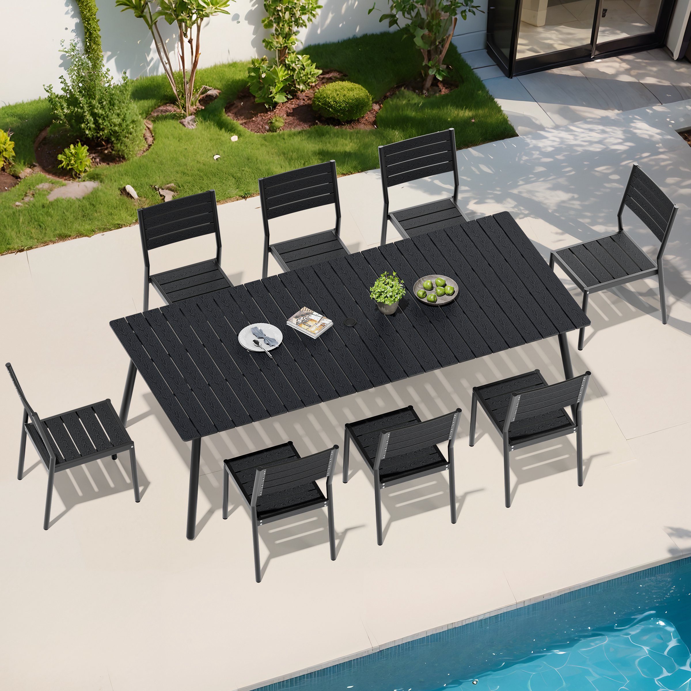 Crestlive Products CL-DC5003BLK-9 Patio-Dining-Sets - View #6