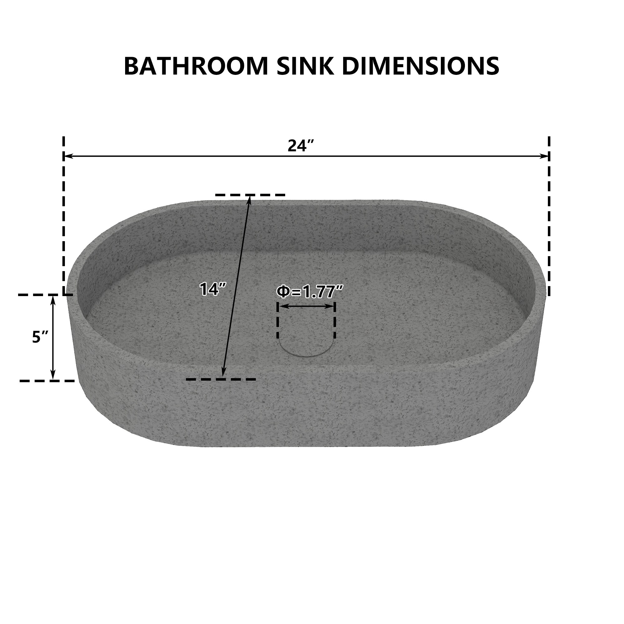 CASAINC CA-VS1024-MB Bath-Sink - View #5