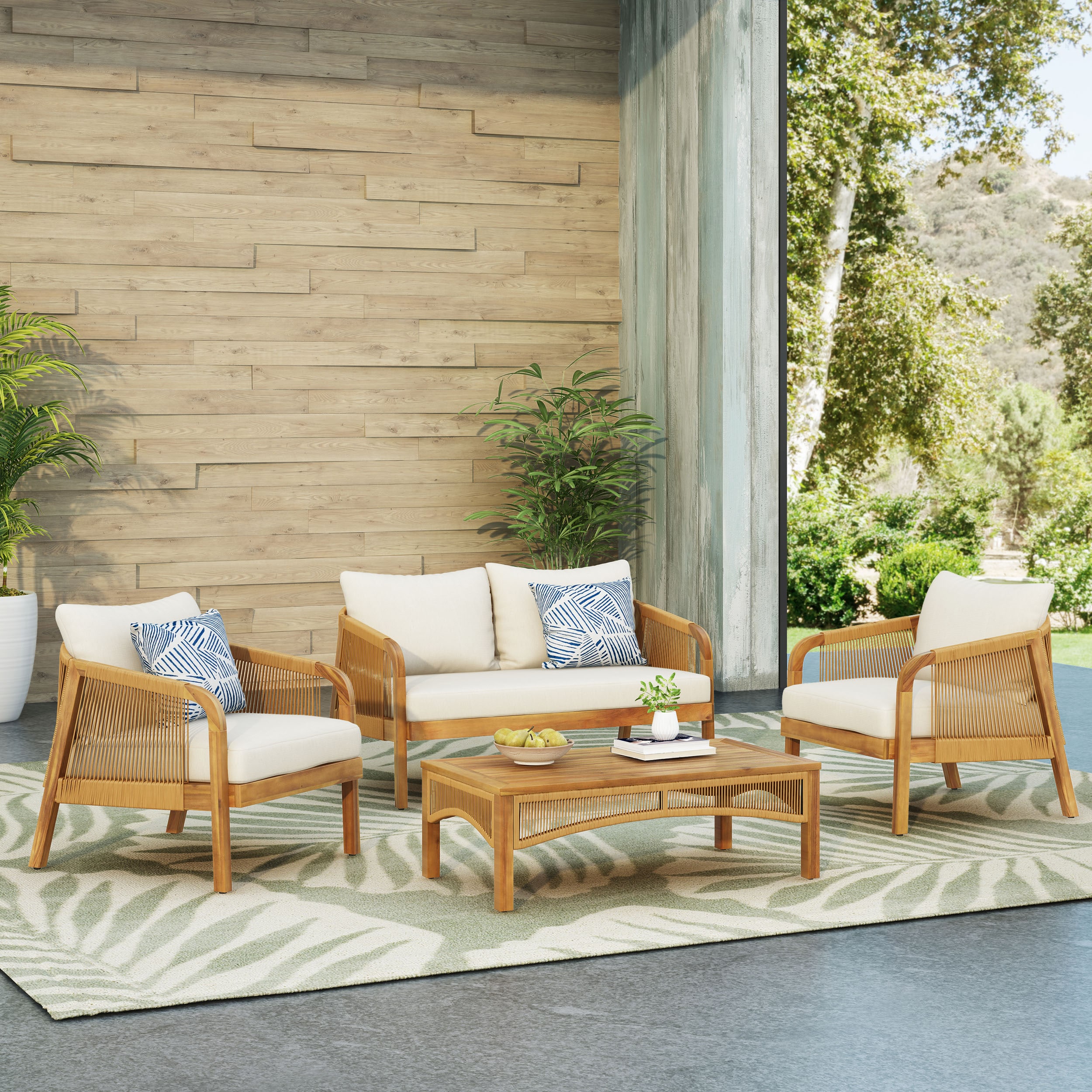 Direct Wicker DWS-7240800LBGE Patio-Conversation-Sets - View #2