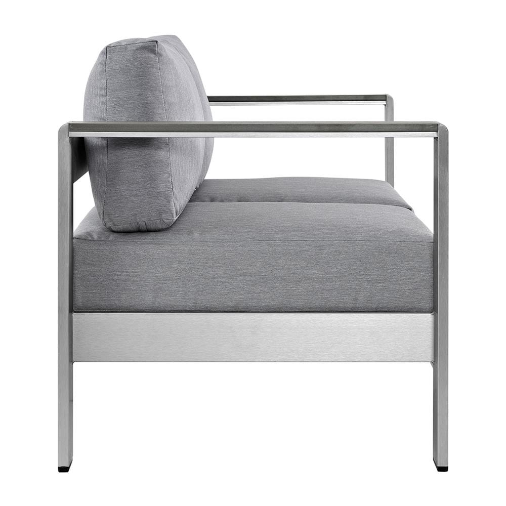 Modway EEI-2267-SLV-GRY Patio-Sofas-Daybeds - View #2