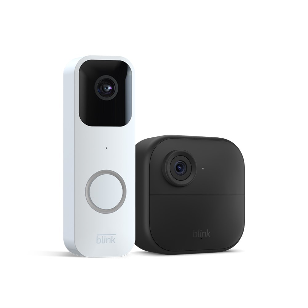 Shop Blink Outdoor Camera (4th Gen) + Mini (White) Smart Security Camera  System at