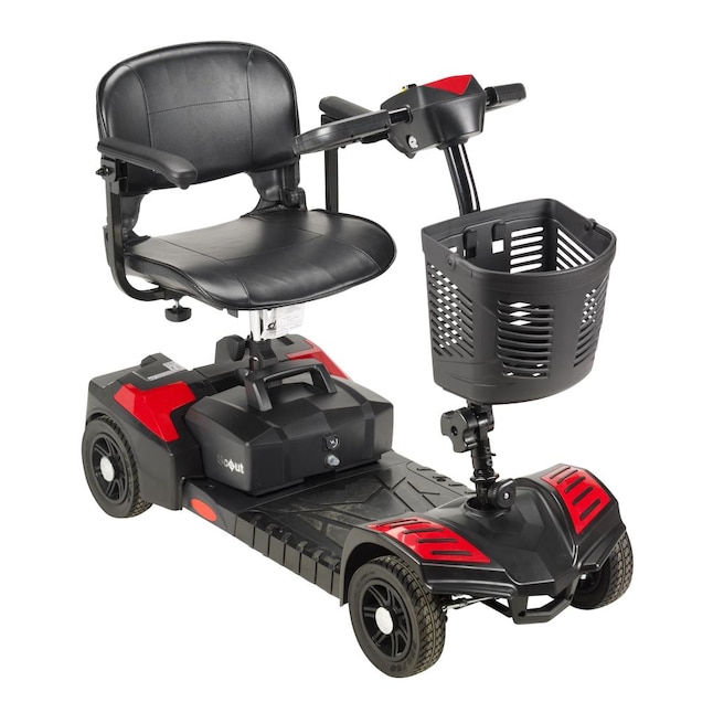 Potentiel Stoop siv Drive Medical Scout Compact Travel Power Scooter, 4 Wheel in the Walkers,  Wheelchairs & Rollators department at Lowes.com