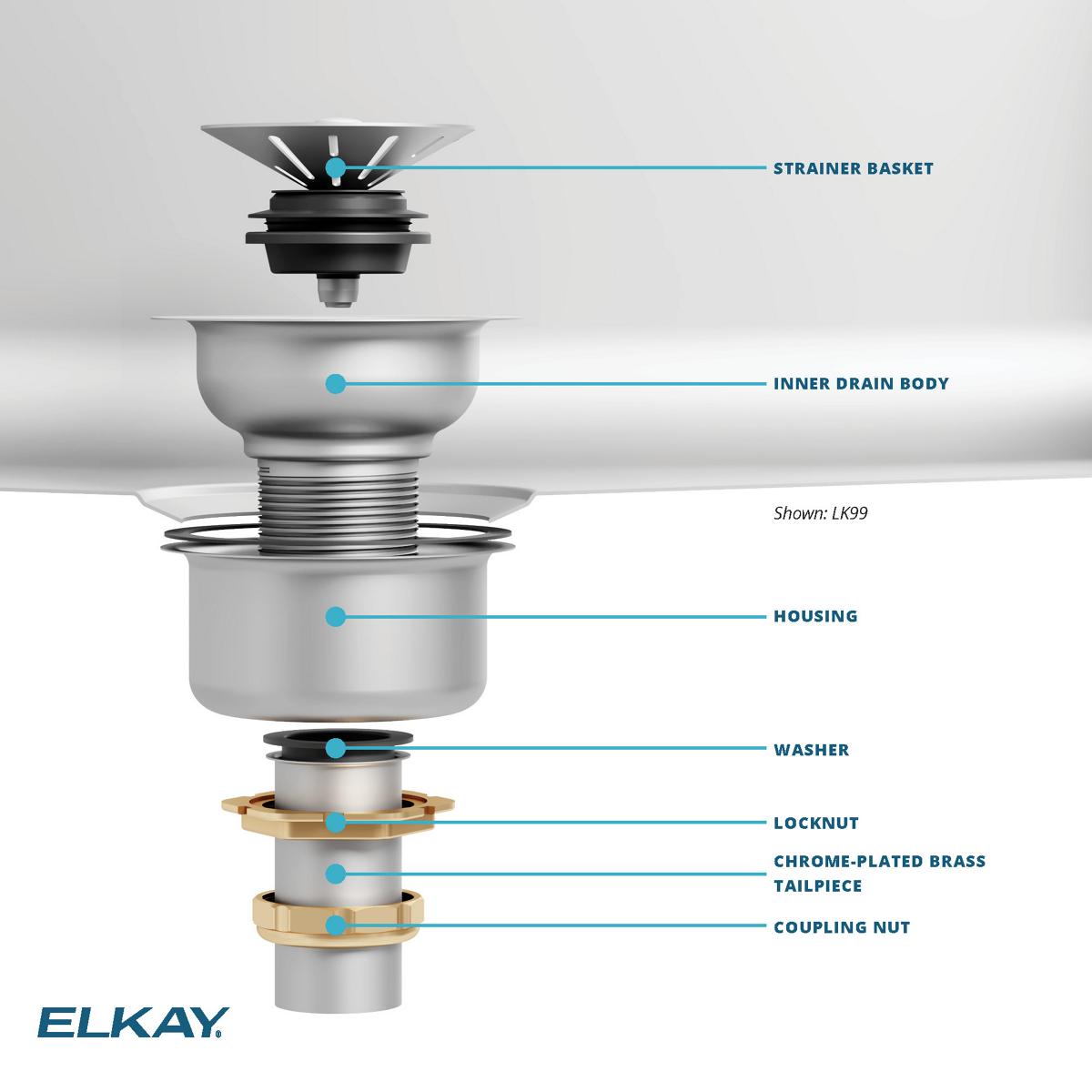 Elkay LK99 Kitchen-Sink-Strainers - View #5