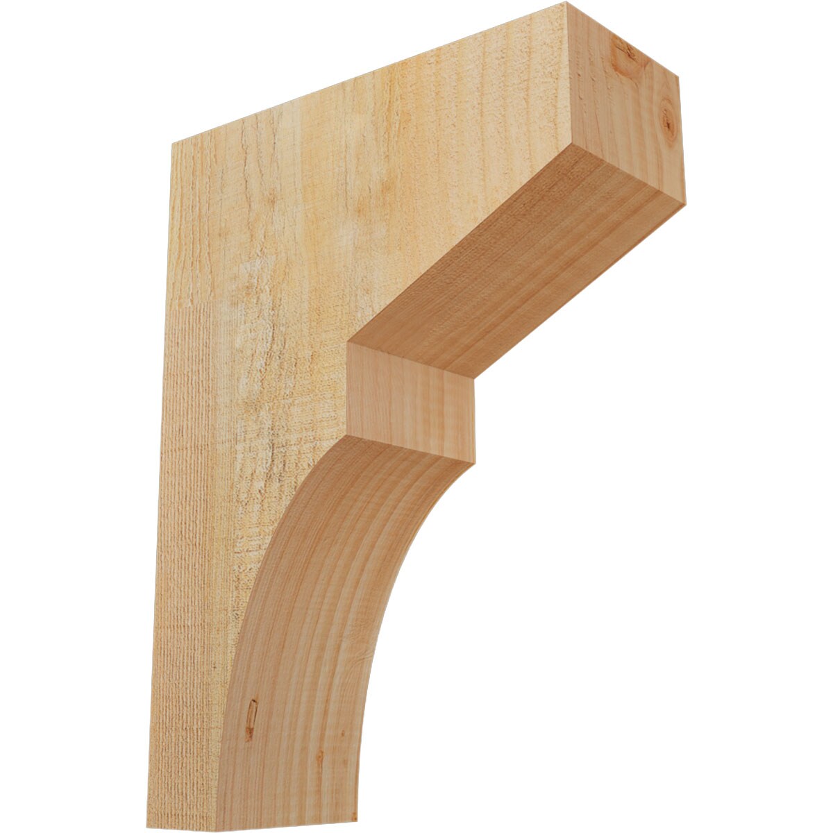 Ekena Millwork COR04X10X14MON00RDF 4-in x 10-in x 14-in Monterey Unfinished Douglas fir Wood Paintable/Stainable Corbel