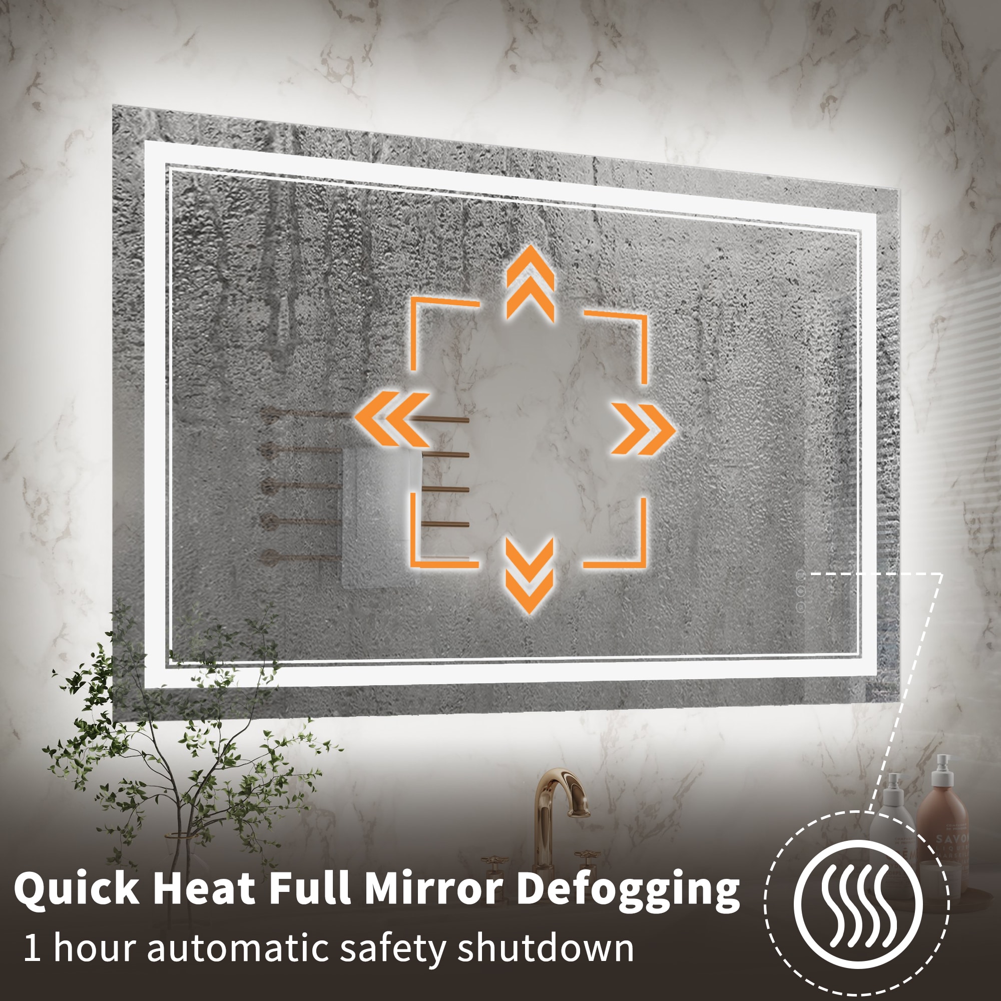ExBrite DHBM2836FLAL Framed-Bath-Mirrors - View #10