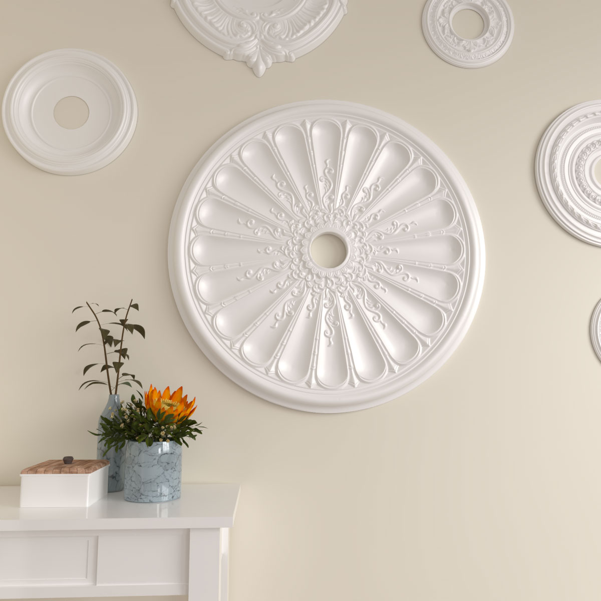 Ekena Millwork CM31KI Ceiling-Medallions - View #7