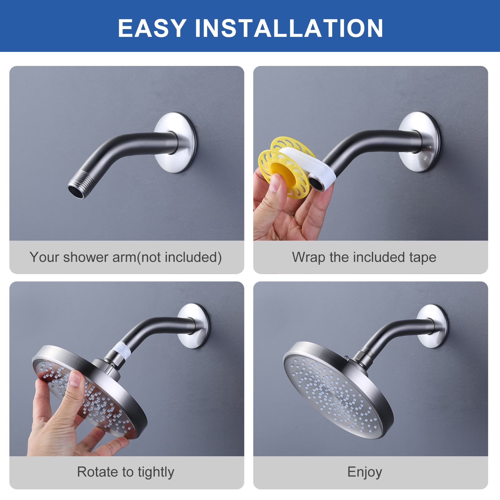 WOWOW H5014-LW Fixed-Showerhead - View #4