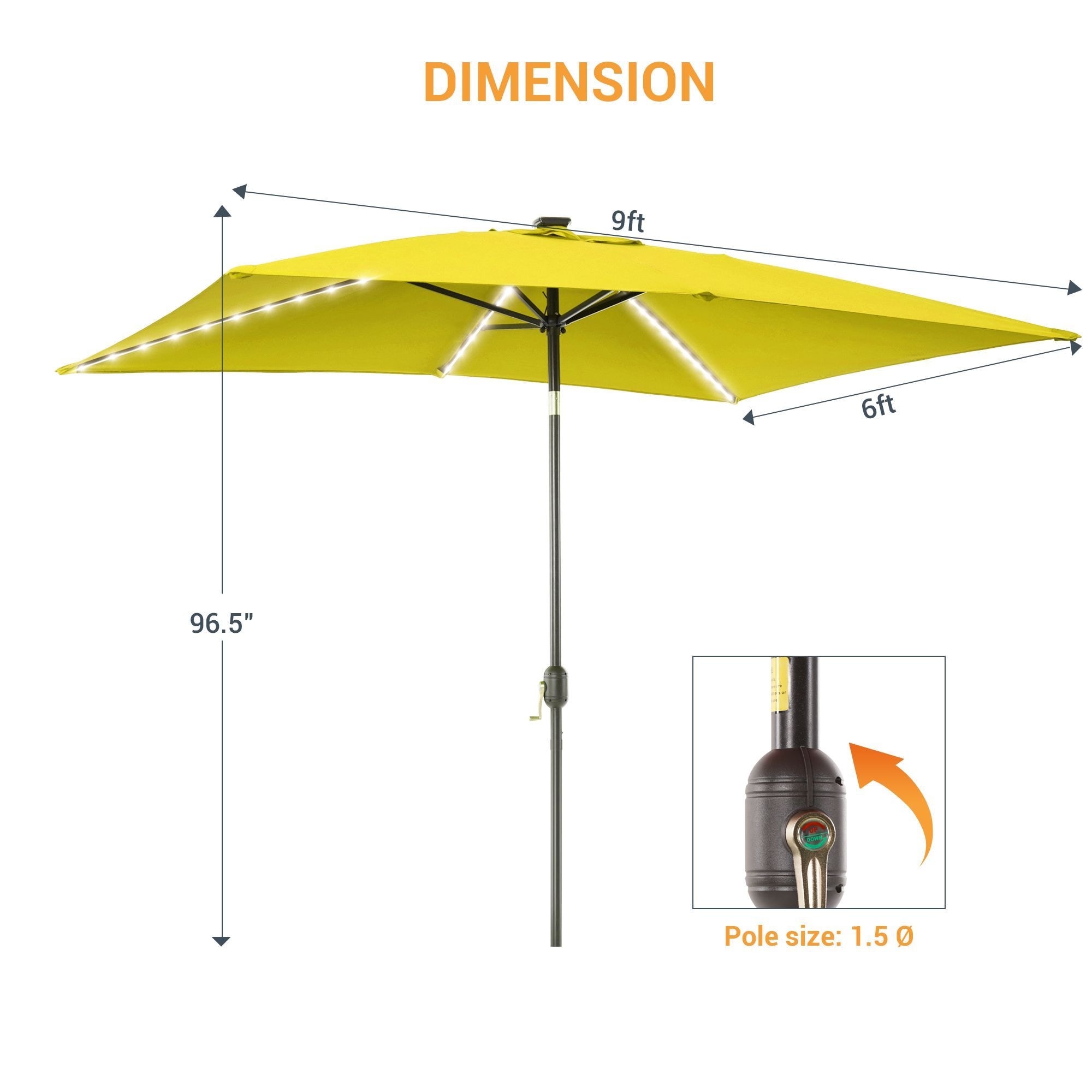Sonkuki SD-S103YW-LED Umbrellas-2 - View #6